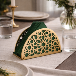 Elegant Laser-Cut Metal Napkin Holder