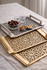 Decorative Laser-Cut Serving Tray