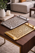 Decorative Laser-Cut Serving Tray - Image 2